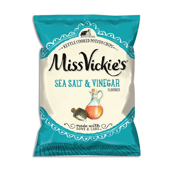 Miss Vickie's Salt and Vinegar Kettle Cooked Potato Chips 1.38 Ounce