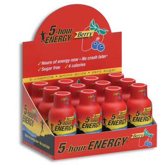 5 Hour Energy Shots - Berry - 12ct Display Box