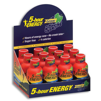 5 Hour Energy Shots - Grape - 12ct Display Box