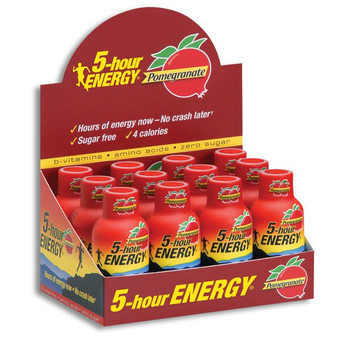 5 Hour Energy Shots - Pomegranate - 12ct Display Box