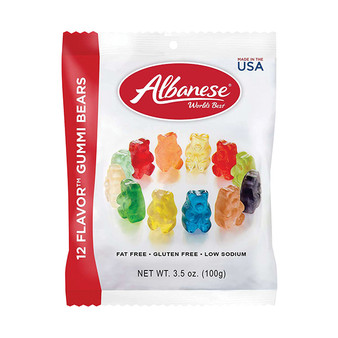 Albanese World's Best Gummi Bears - 3.5 Ounce Bags - 12ct Box