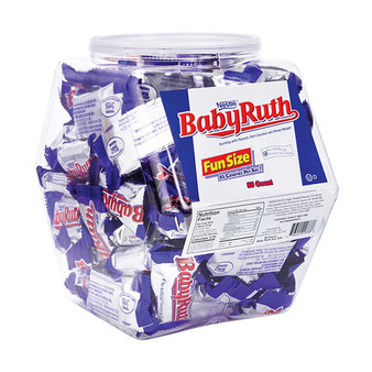 Baby Ruth Fun Size Candy Bars - Bulk Display Tub