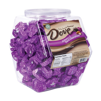 Dove Chocolate Promises - Almond and Dark Chocolate - Bulk Display Tub