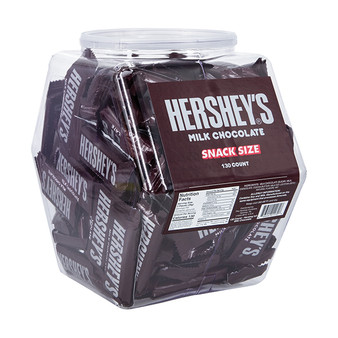 Hershey's Snack Size Milk Chocolate Bars - Bulk Display Tub