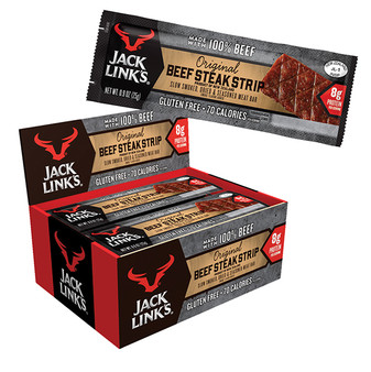 Jack Link's Beef Steak Strips - Original - 12ct Display Box