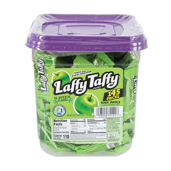 Laffy Taffy Candy - Sour Apple - 145ct Display Tub