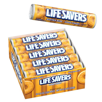 LifeSavers Rolls - Butter Rum - 20ct Display Box