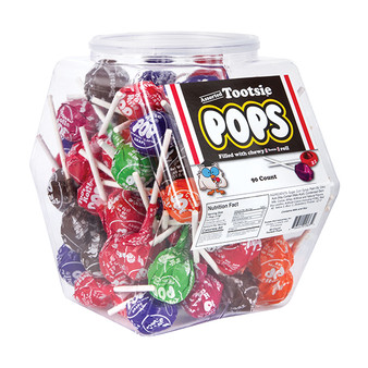 Tootsie Pops Lollipops - Bulk Display Tub