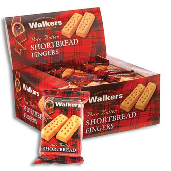 Walker's Pure Butter Shortbread Cookies - Fingers - 24ct Display Box