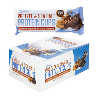 ZenEvo Protein Cups - Pretzel and Sea Salt - 12ct Display Box