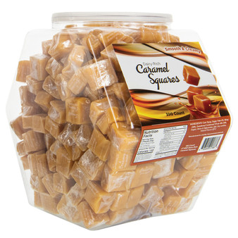 Caramel Squares - Dairy-Rich - Bulk Display Tub