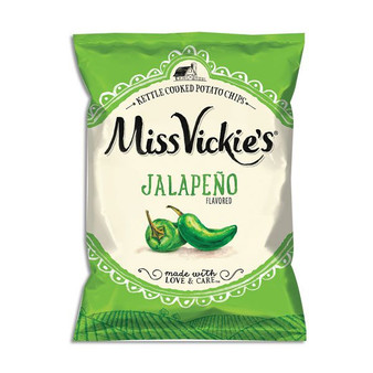 Miss Vickie's Jalapeno Kettle Cooked Potato Chips - 1.38 Ounce Bags - 12ct Box