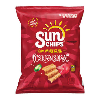 SunChips Garden Salsa Flavored Whole Grain Snacks - 1.5 Ounce Bags - 12ct Box