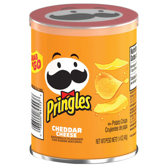 Pringles Grab and Go Cans - Cheddar Cheese - 1.41 Ounce Cans - 12ct Box