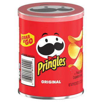 Pringles Grab and Go Cans - Original - 1.3 Ounce Cans - 12ct Box
