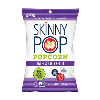 Skinny Pop Popcorn - Sweet and Salty Kettle - 1.9 Ounce Bags - 12ct Box