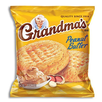 Grandma's Brand Cookies - Peanut Butter - 2.5 Ounce Bags - 12ct Box