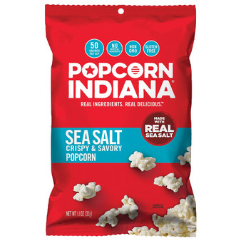 Popcorn Indiana - Sea Salt - 1.1 Ounce Bags - 6ct Display Box