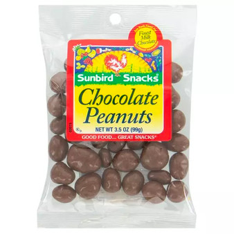 Sunbird Snacks - Chocolate Peanuts - 12ct Box