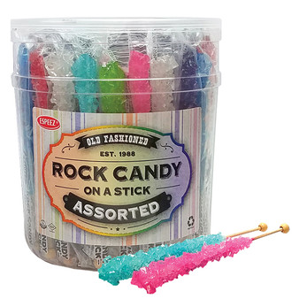 Espeez - Old Fashioned Rock Candy On A Stick - 36ct Display Tub