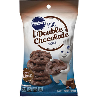 Pillsbury Soft Baked Mini Cookies - Double Chocolate - 6ct Display Box