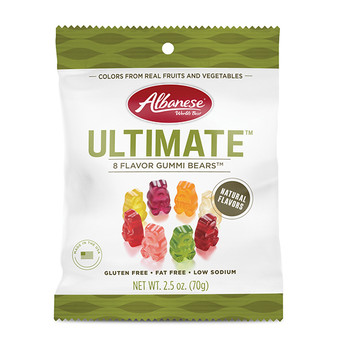 Albanese Ultimate 8 Flavor Gummi Bears - 2.5 Ounce Bags - 12ct Box