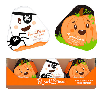 Russell Stover Milk Chocolate Halloween Gift Box - 18ct Display Box