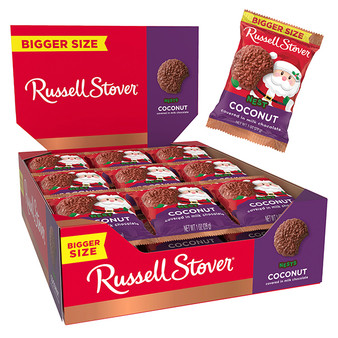 Russell Stover Milk Chocolate Christmas Coconut Nests - 18ct Display Box