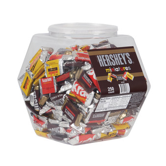Hershey's Miniatures Chocolate Bars - Bulk Display Tub - 250ct