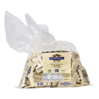Ghirardelli Squares - White Chocolate Caramel - Bulk Bag - 110ct