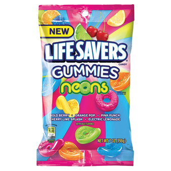Lifesavers Gummies 7oz Bag - Neons - 12ct Box
