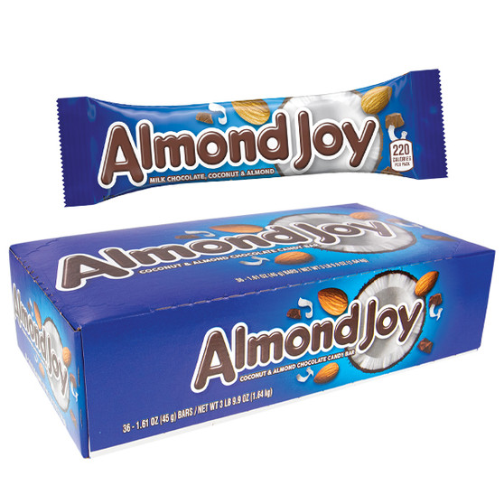 Almond Joy Candy Bars - 36ct Display Box