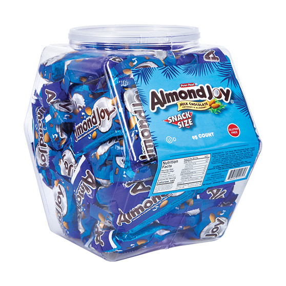 Almond Joy Fun Size Candy Bars - Bulk Display Tub
