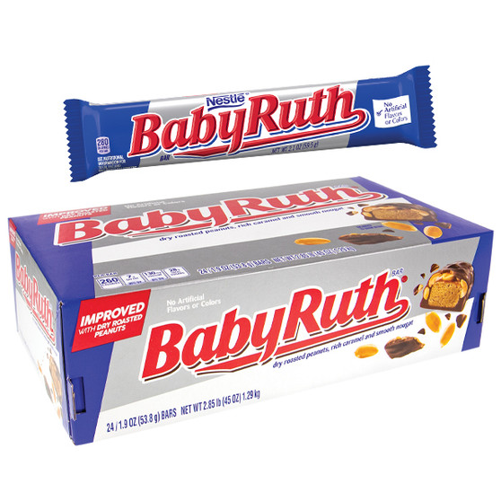 Baby Ruth Candy Bars - 24ct Display Box