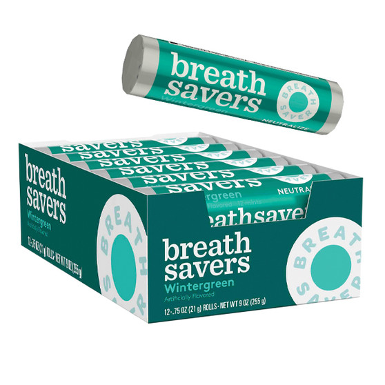 Breath Savers Mints - Wintergreen - 24ct Display Box