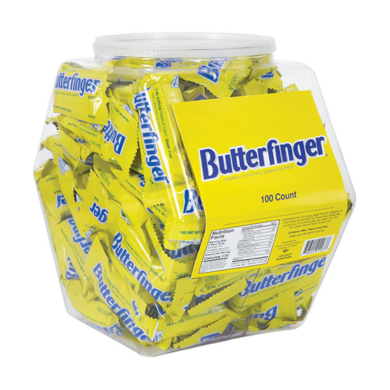 Butterfinger Fun Size Candy Bars - Bulk Display Tub
