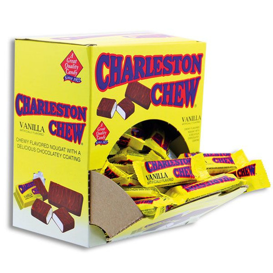 Charleston Chew Vanilla Nougat Candy - 96ct Display Box