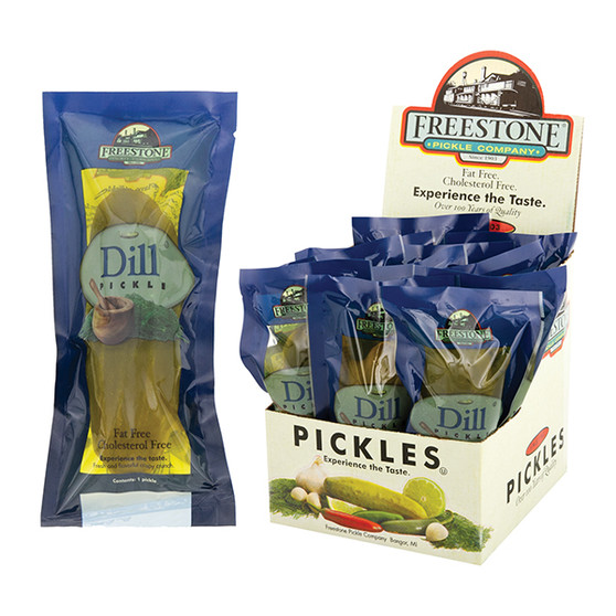 Freestone Jumbo Pickles - Dill - 12ct Display Box