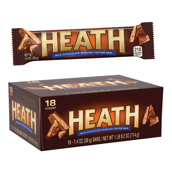 Heath English Toffee Candy Bars - 18ct Display Box