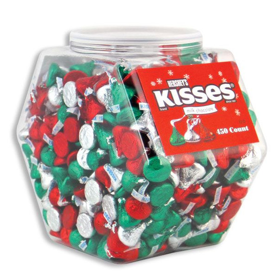 Hershey's Kisses Christmas Assortment - Bulk Display Tub