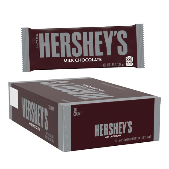 Hershey's Milk Chocolate Bars - 36ct Display Box