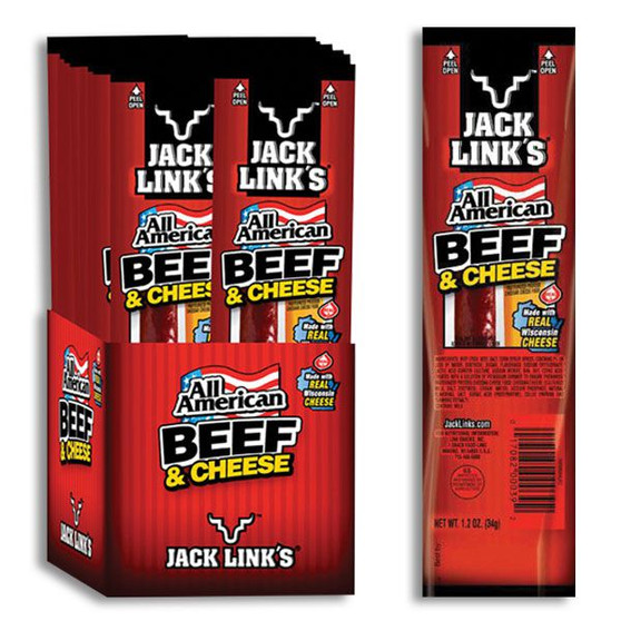 Jack Link's Beef and Cheese Combo Packs - All American - 16ct Display Box