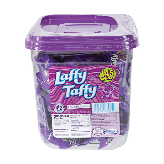 Laffy Taffy Candy - Grape - 145ct Display Tub