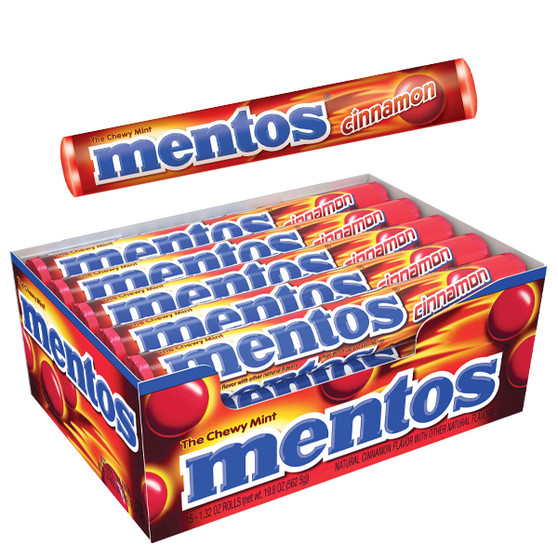 Mentos Chewy Mints - Cinnamon - 15ct Display Box