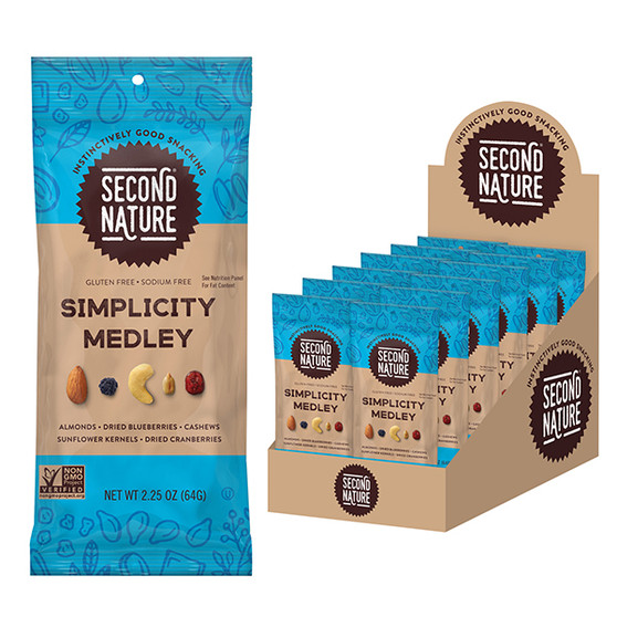 Second Nature Snacks - Simplicity Medley - 12ct Display Box