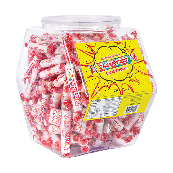 Smarties Candy Rolls - Bulk Display Tub