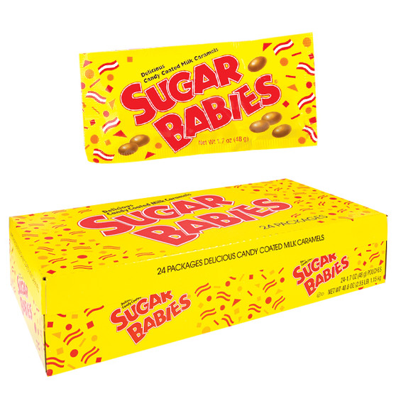Sugar Babies Candy Coated Caramels - 24ct Display Box