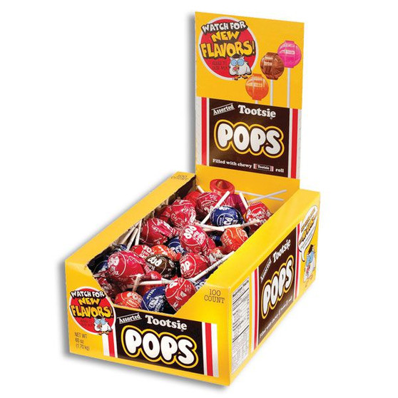 Tootsie Pops Lollipops - 100ct Display Box