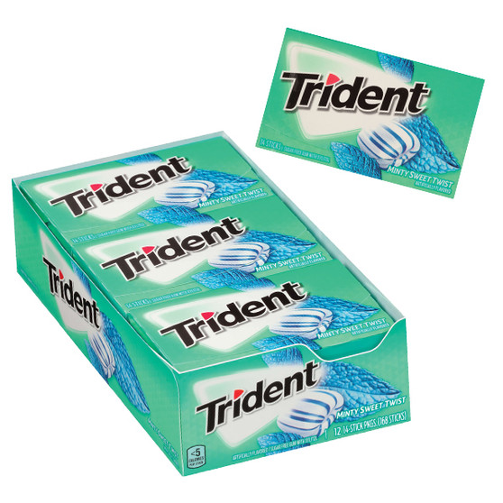 Trident Gum - Minty Sweet Twist - 12ct Display Box