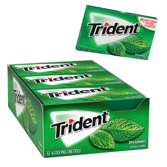 Trident Gum - Spearmint - 12ct Display Box